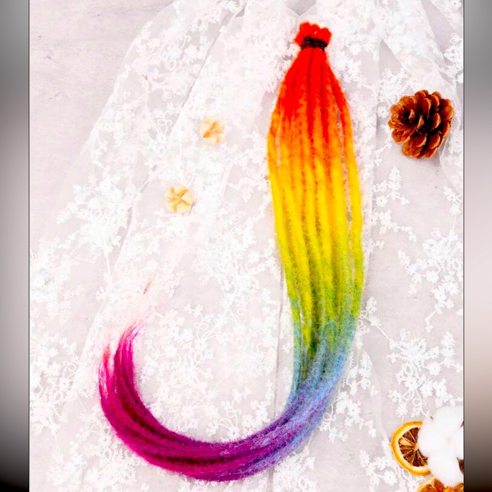 Rare find alert 🚨 rainbow 🌈 dreadlocks 20 for $125 on sale 20” retail for $250